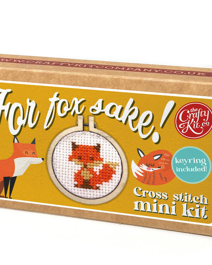 'For Fox Sake!' Mini Matchbox Cross Stitch Kit