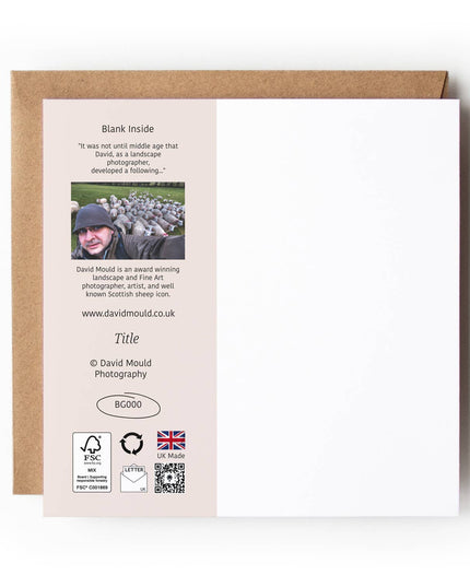 Morning Stroll-Highland Cow Textured Card