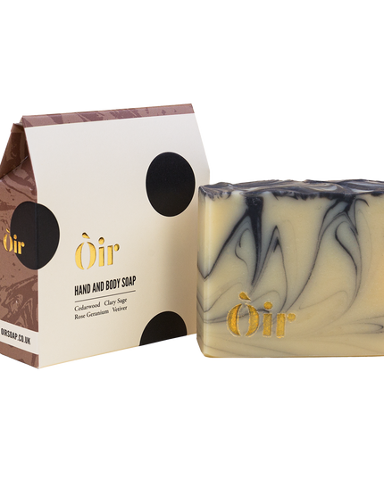 Oir Soap * Cedarwood, clary sage, rose geranium, vetiver hand & body soap