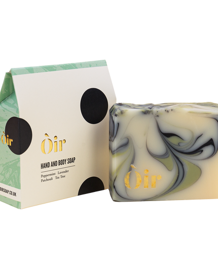 Oir Soap * Peppermint, lavender, patchouli, tea tree hand & body soap
