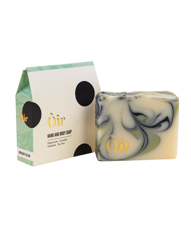 Oir Soap * Peppermint, lavender, patchouli, tea tree hand & body soap