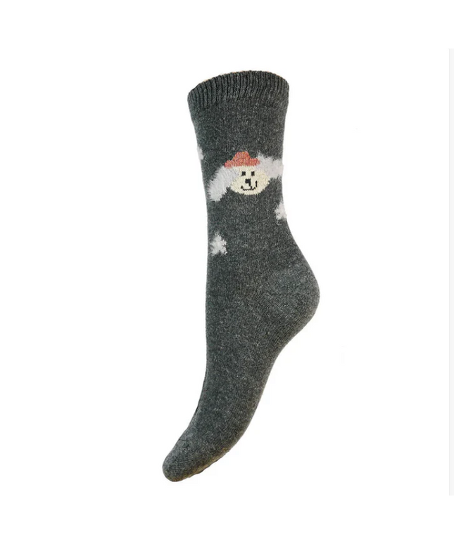 Wool Blend Socks Grey - DOG (4-7UK size)