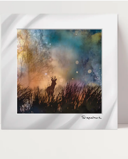 Roe Deer Square Print 10x10in