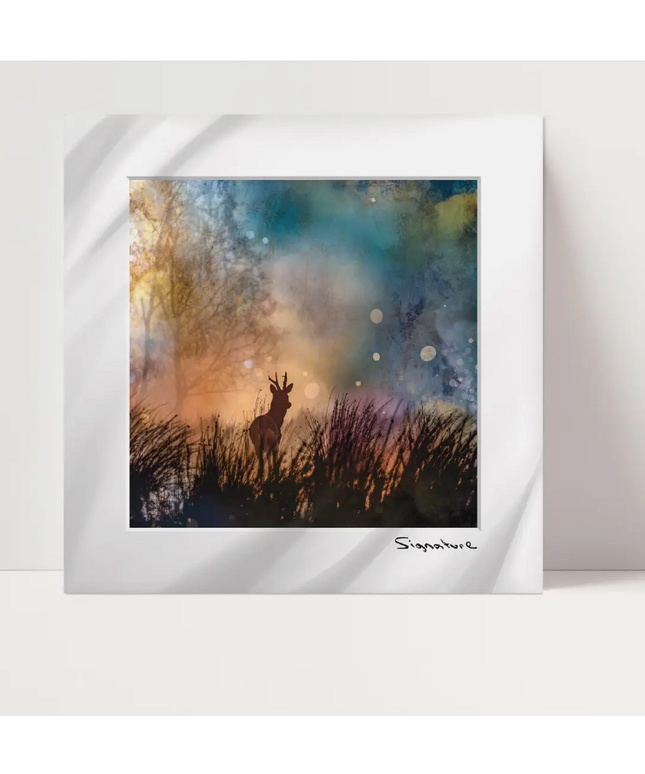 Roe Deer Square Print 10x10in