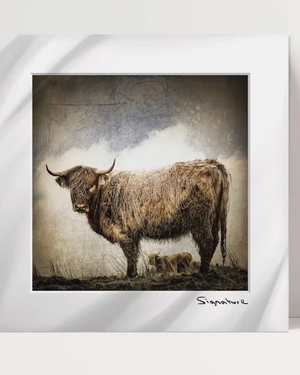 The Coo Family Square Print 10x10in