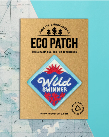 WILD SWIM * Recycled Embroidered Patch