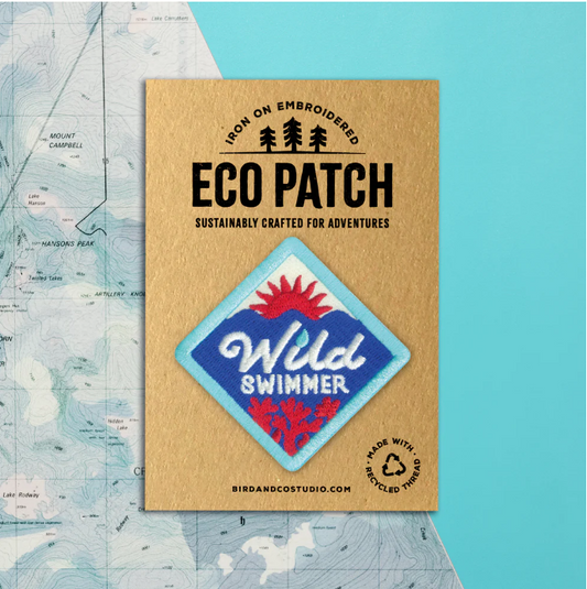 WILD SWIM * Recycled Embroidered Patch