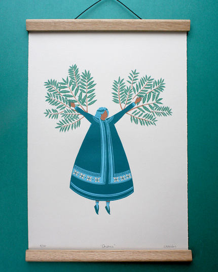 Daphne Art Print -Folklore Art