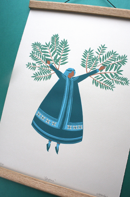 Daphne Art Print -Folklore Art