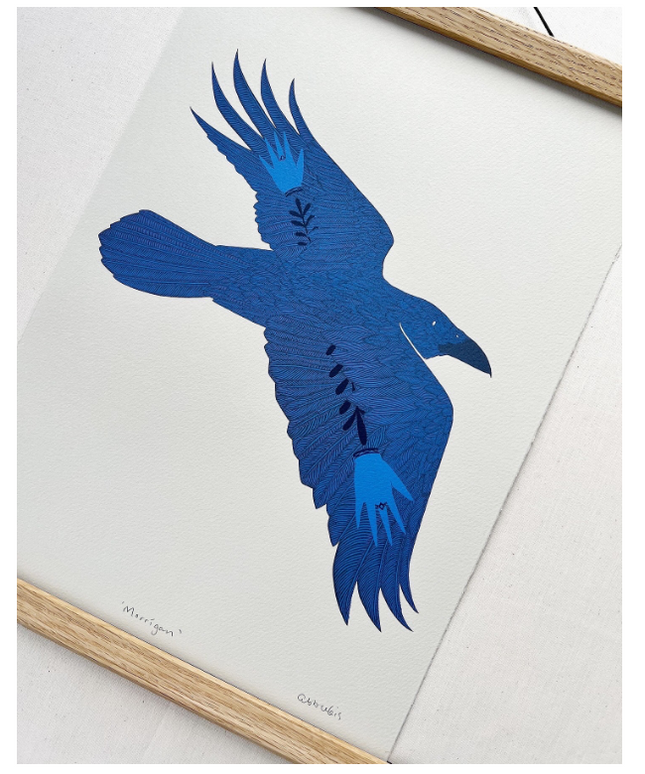 Morrigan Art Print -Folklore Art