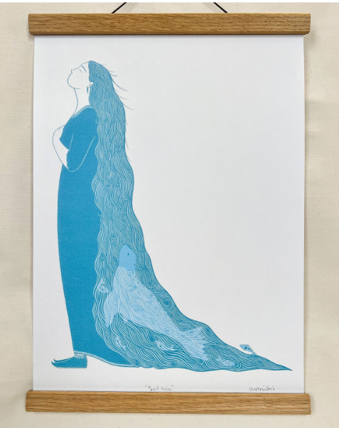 Selkie Art Print -Folklore Art