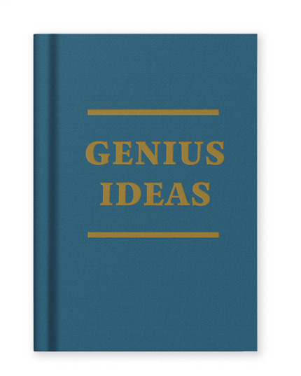 Genius Ideas Fabric Hardback Notebook (A7)