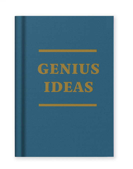 Genius Ideas Fabric Hardback Notebook (A7)