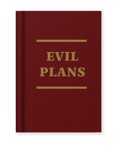Evil Plans Fabric Hardback Notebook (A7) (Copy)