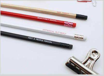 Antisocial Pencil Set (x4)