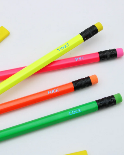 Fun Sweary Pencil Set (x4)