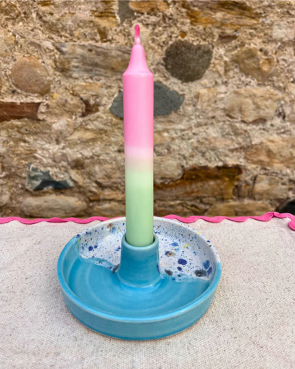 Candle Stick Holder - Shoreline * Blue
