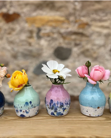 Ceramic Bud Vase - Shoreline * Blue