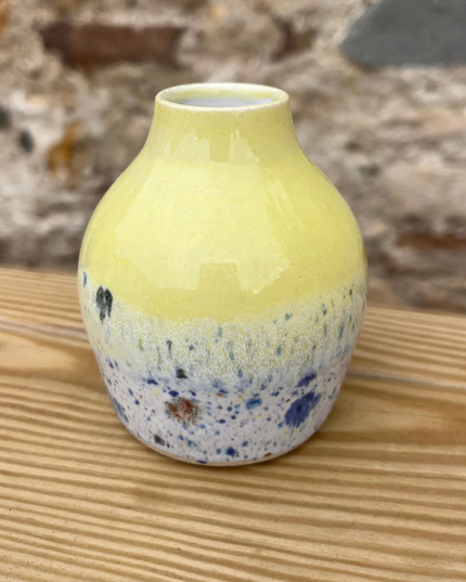 Ceramic Bud Vase - Shoreline * Yellow