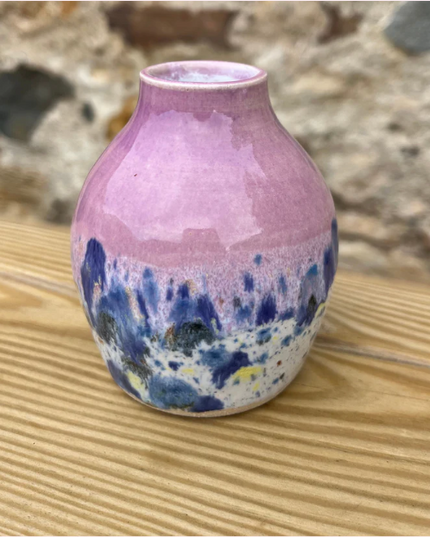 Ceramic Bud Vase - Shoreline * Pinky Purple