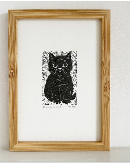 Black Cat Original Print Limited Edition