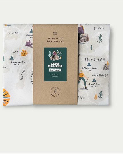 Walk Scotland Tea Towel