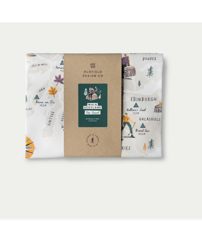 Walk Scotland Tea Towel