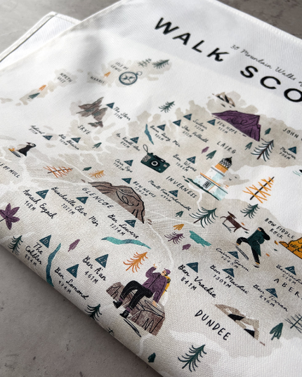 Walk Scotland Tea Towel