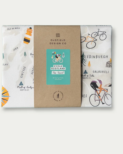 Cycle Scotland Tea Towel
