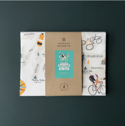 Cycle Scotland Tea Towel