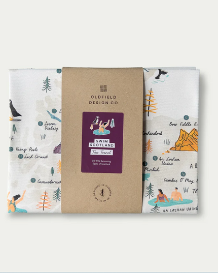 Swim Scotland Tea Towel