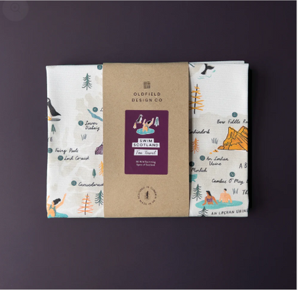 Swim Scotland Tea Towel