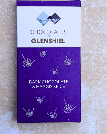 Glenshiel Chocolate 70g Bar Dark Chocolate & Haggis