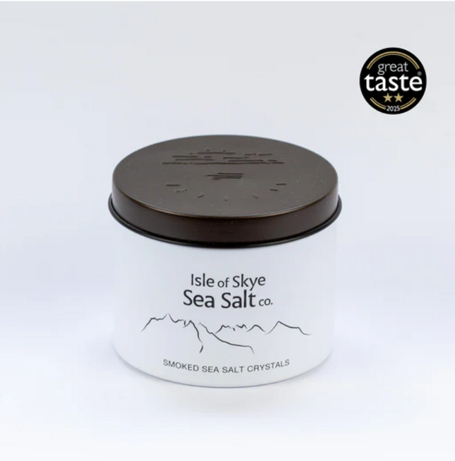 Isle Of Skye Sea Salt Tins 120g Smoked Scottish Sea Salt Crystals 120g