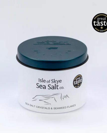 Isle Of Skye Sea Salt Tins 120g Scottish Sea Salt Crystals & Seaweed Flakes 120g