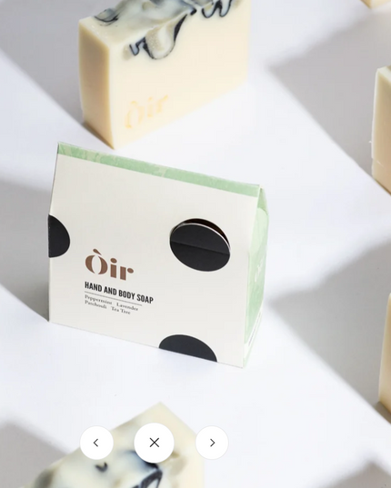 Oir Soap * Peppermint, lavender, patchouli, tea tree hand & body soap