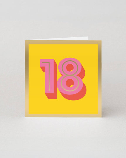 18th Birthday Card | Milestone Age Cards | Luxury Cards