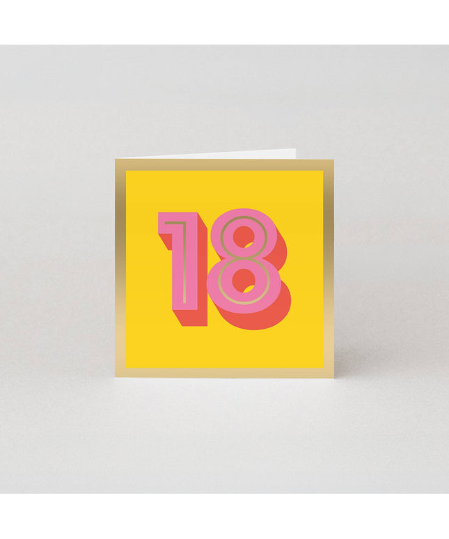 18th Birthday Card | Milestone Age Cards | Luxury Cards