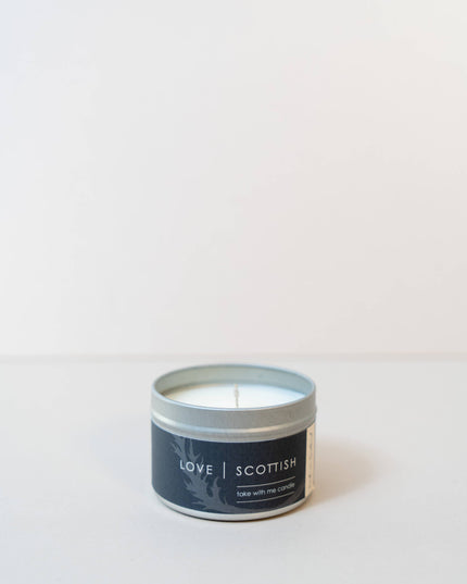 Smoked Oak Scented Candle Tin