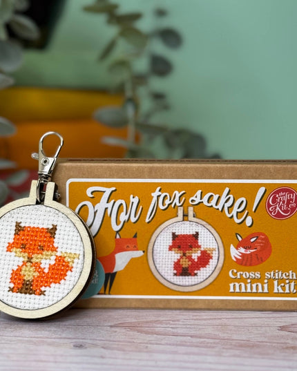 'For Fox Sake!' Mini Matchbox Cross Stitch Kit