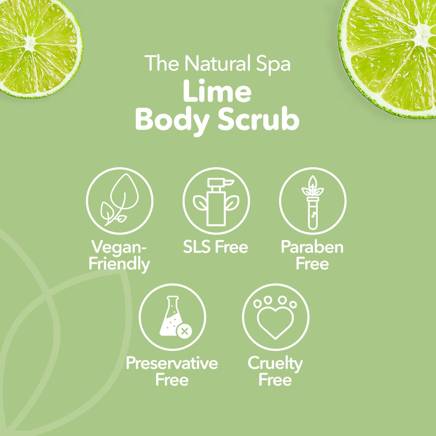 Lime Natural Body Scrub - 75g tin - Letterbox