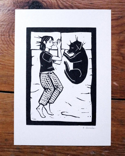 Dogs Before Dudes - A5 Risograph Print