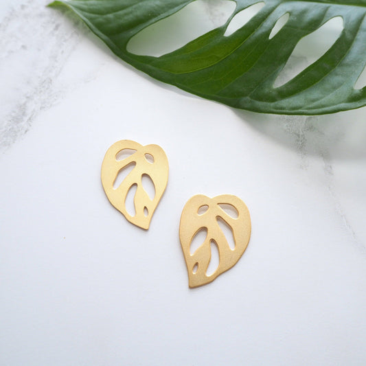 Monstera Obliqua Stud Earrings