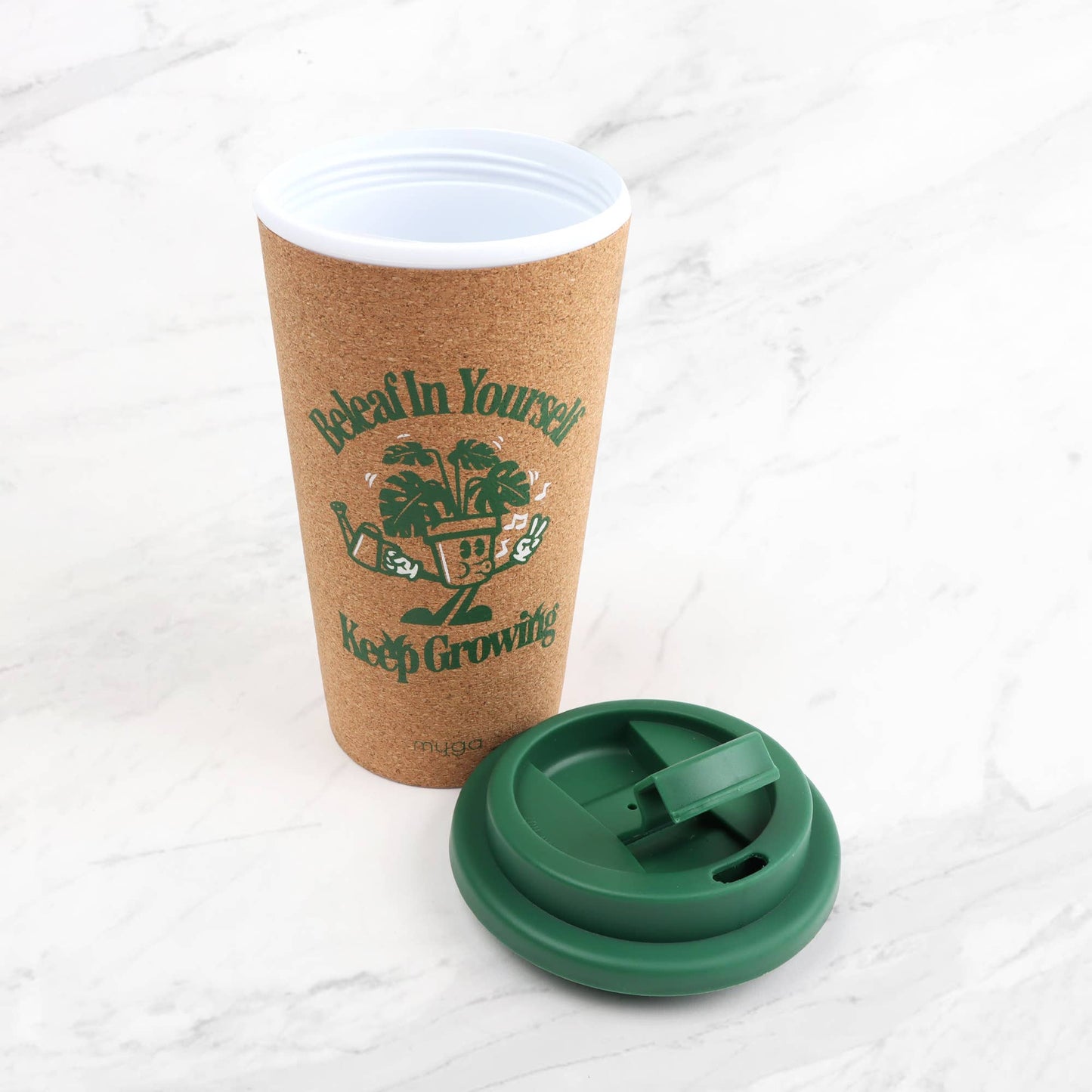 Double-Walled Cork Travel Cup -  Beleaf