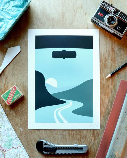 Moving Through The Mountains Art Print A4