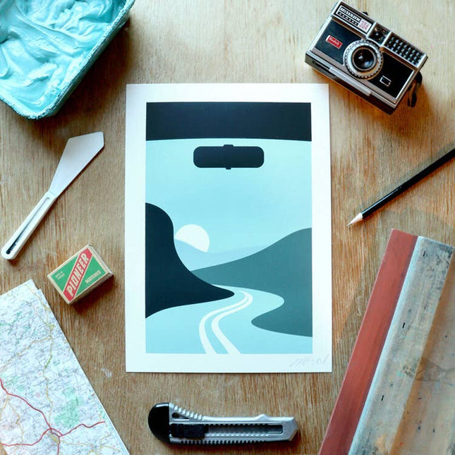 Moving Through The Mountains Art Print A4