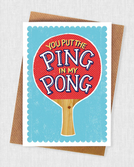 Ping Pong Love Card