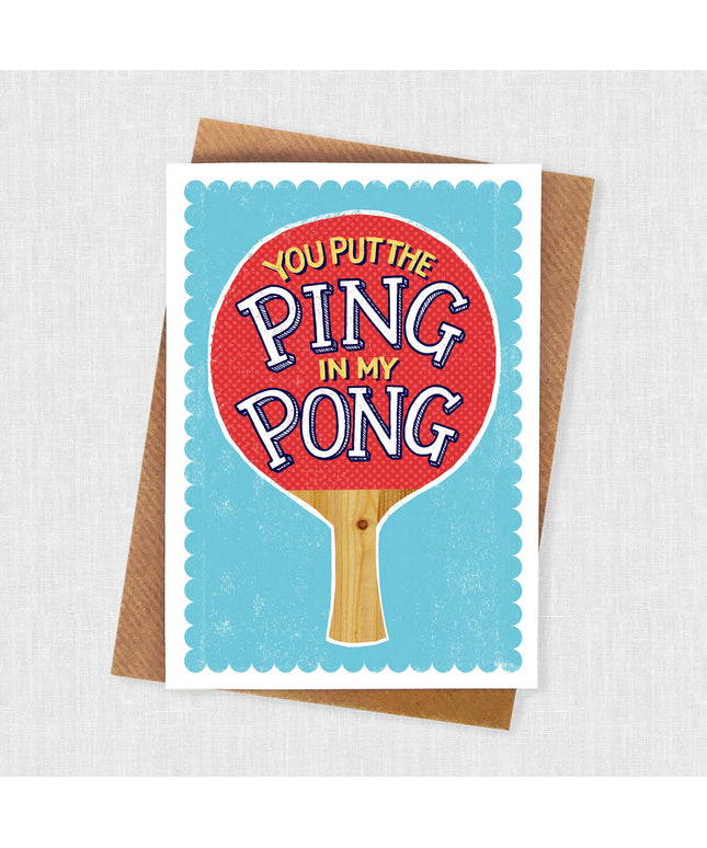 Ping Pong Love Card