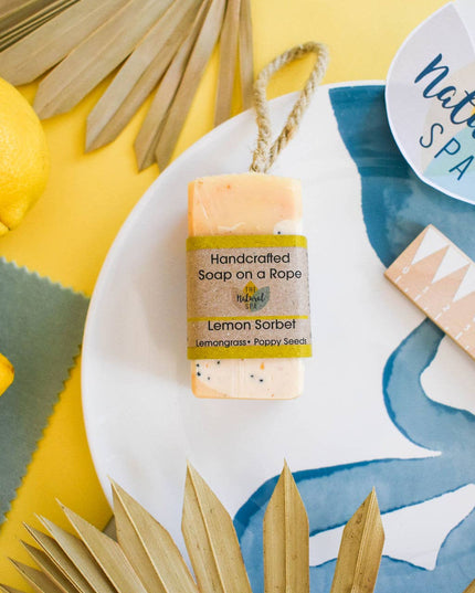 Lemon Sorbet Soap On A Rope 100g
