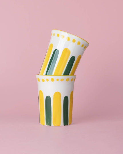 Artisanal Ceramic Mug - Limone Design Pottery Cup 250ml